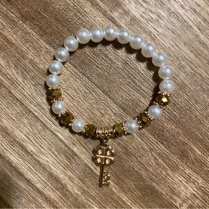 Clover love key bracelet